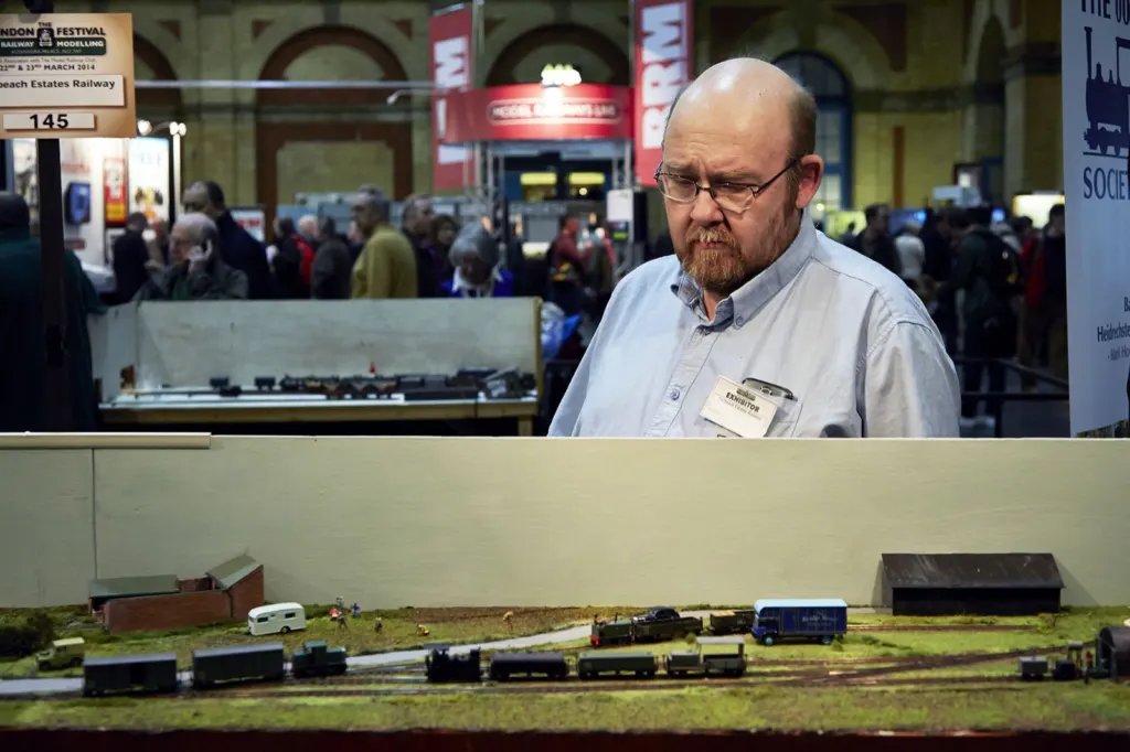 London Festival of Railway Modelling — documentary and portrait photograph in London, UK, frame 11 of 21.